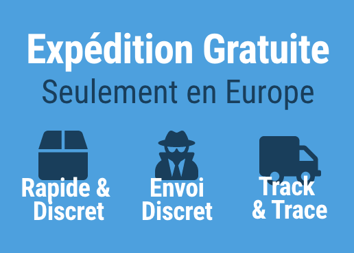 Frais de port gratuits, rapide et discrète!